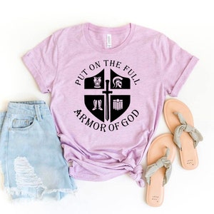 Put On The Full Armor Of God T-shirt, Religious Shirt, Knight Tee, Christian Gift, Armor Of God Shirt, Christian Top, Shield Of Armor Shirt