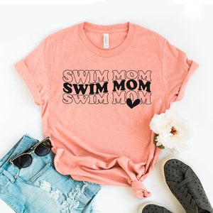 Swim Mom T-shirt, Family Shirt, Mommy Mama Gift, Sports Top, Cute Mom Tee, Amazing Spirit Shirts, Mother's Day Tee, Fun Gift, Mommy Tee