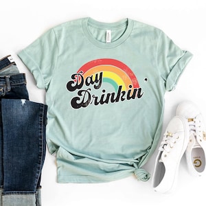 Day Drinking T-shirt, Drinking Lover Shirt, Alcohol Gift, Day Dreamer Tee, Drinking Lake Top, Women Shirt, Alcohol Gift, Christmas T-shirts