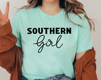 Camiseta Southern Girl, Top de mujer, Camisa Boho, Regalo de mujer joven, Camiseta vaquera, Town Girl Top, Camiseta sureña, Camisas de música country