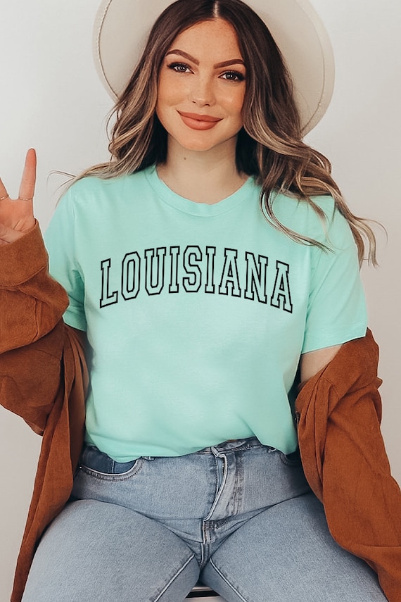 Louisiana T-shirt, Louisiana Travel Shirt, Louisiana Fan Gift, National Park Tee, Community State Shirt, Game Day Gift, Women's T-shirt