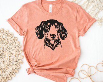 Dachshund Dog T-shirt, Dachshund Lovers Shirt, Dog Mama Top, Dachshund Owner Gift, Women's Shirt, Mama T-shirt, Mother's Day Gift, Dog Tee