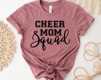 Cheer Mom T-shirt, Back To School Shirt, Mother's Day Tee, Cheerleader Top, Cheer Gift, Mama T-shirt, Mom Shirt, Women's T-shirts