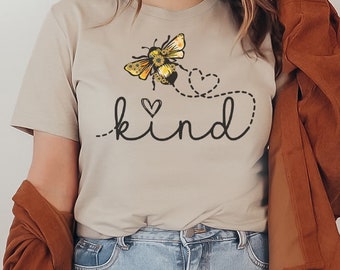 Sea camiseta amable, camisa inspiradora, camiseta hippie, top positivo, regalo sea amable, camisas cristianas, camiseta de Jesús, regalo de amor, camiseta linda que dice