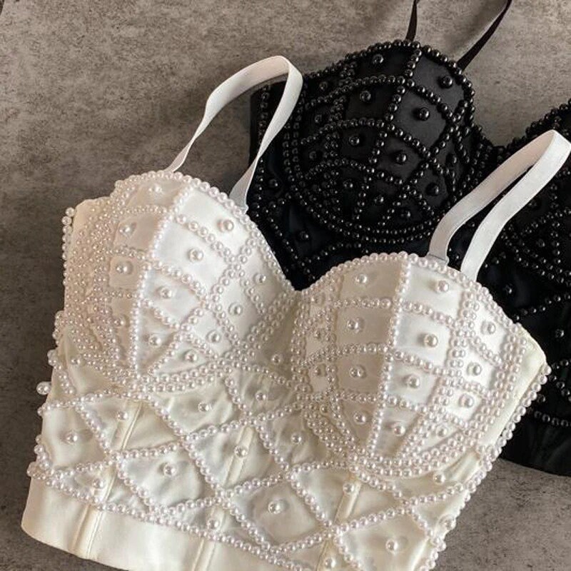 Pearl Bustier - Etsy Canada
