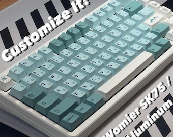 Customize Your Own Womier SK75 || 75% Custom Mechanical Keyboard with Hand-Lubed linear, tactile, clicky switches and Custom Keycap Sets