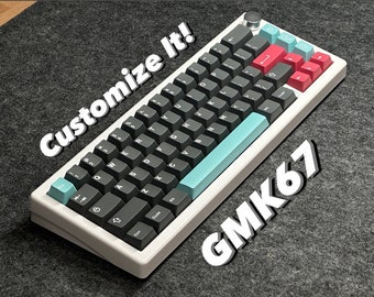 Custom GMK67 Mechanical Keyboard | 65% Layout | Customize Your Own | Hand-Lubed Switches & Tuned Stabilizers | Hot-Swap | Wired/Wireless