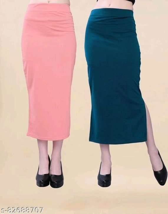 Many Color Fishcut Cotton Lycra Saree Shapewear Women Stretchable Shapewear  Petticoat for Saree Indian Saree Petticoat Long Skirt -  Australia