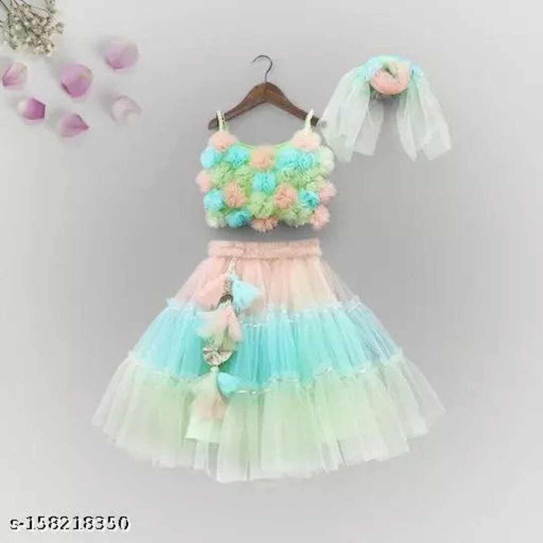 Indian Traditional Dress for Baby Girl Kids Lehenga Choli / 4 Year to