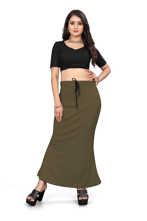 Women and Girl Stretchable Slim Fit Saree Shapewear Petticoat