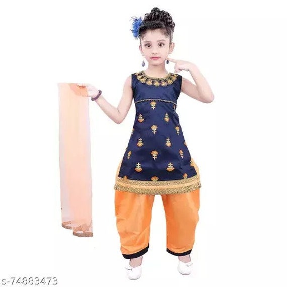 Kids Casual Patiala Suit at Best Price in Mumbai | Arham Silky Baby