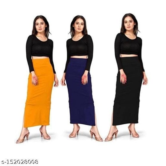 Buy 3 PCS Women and Girl Stretchable Slim Fit Saree Shapewear Petticoat  Mermaid Skirt Sari Elasticated Fishcut Petticoat Party Wedding Wear Gift  Online in India 