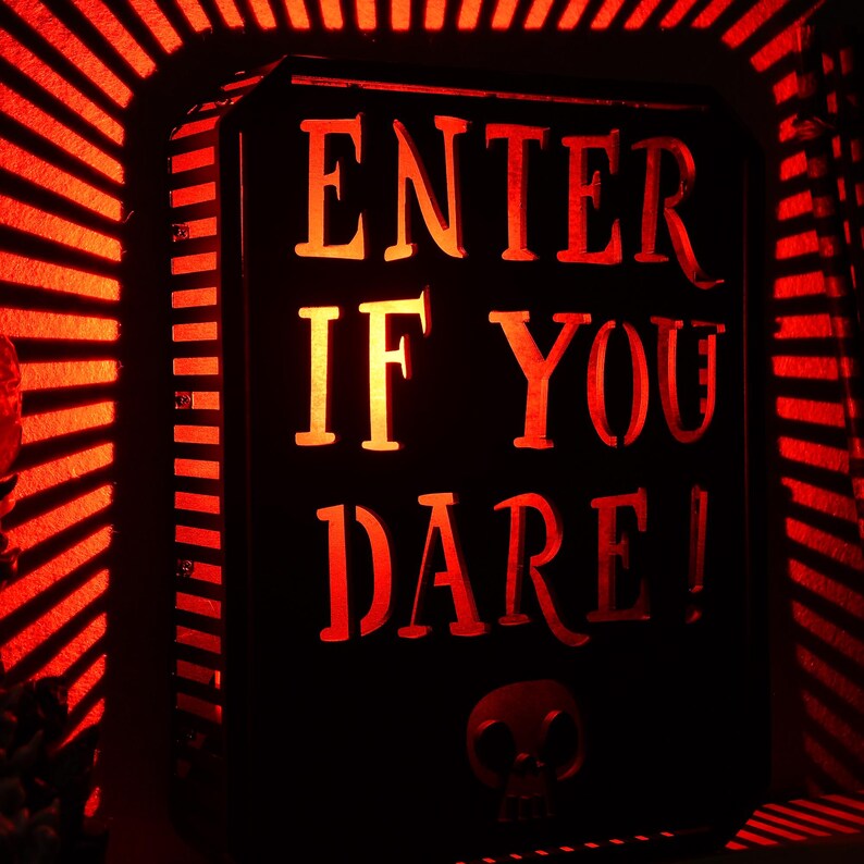 Handmade Halloween enter If You Dare Neon Sign Wall Decor,halloween