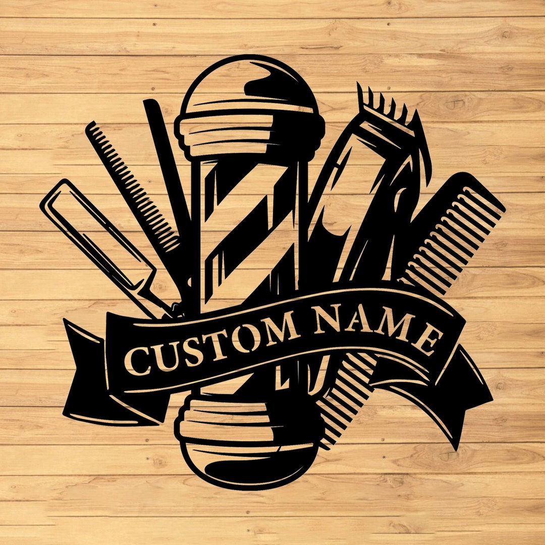 Custom Barber Shop Metal Wall Signs-barbershop Shop Metal Decor ...