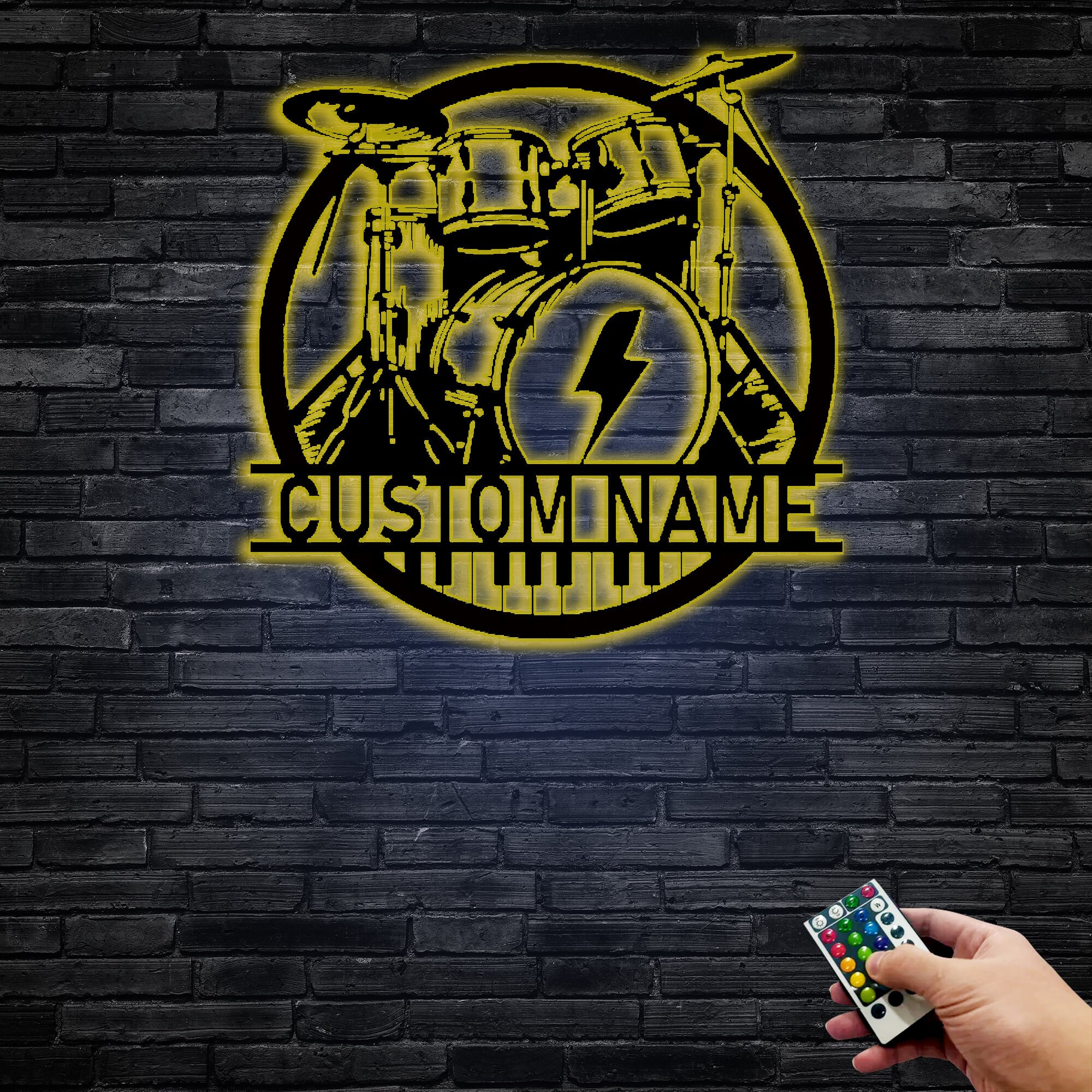 Drummer Sign Custom Drummer Metal Wall Sign-personalized Drummer Metal Wall Art ...
