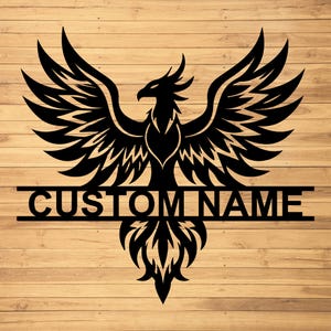 Custom Phoenix Metal Wall Signs-Personalized Phoenix Metal Wall Art-Phoenix Metal Wall Decor-Phoenix Lover Gifts-Phoenix Name Signs-Home Art