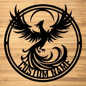 Custom Phoenix Metal Wall Signs-Personalized Phoenix Metal Wall Art-Phoenix Metal Wall Decor-Phoenix Lover Gifts-Phoenix Name Signs-Home Art