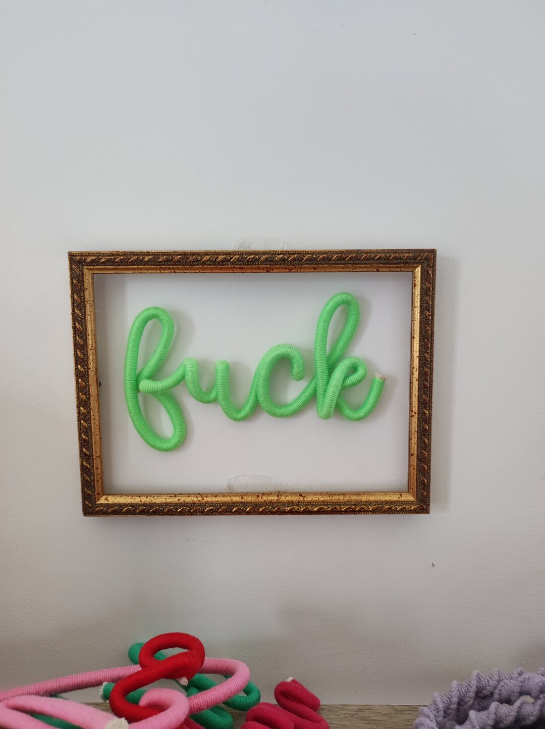 Macrame Word and Its Frame Etsy