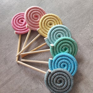 Sucettes en macramé