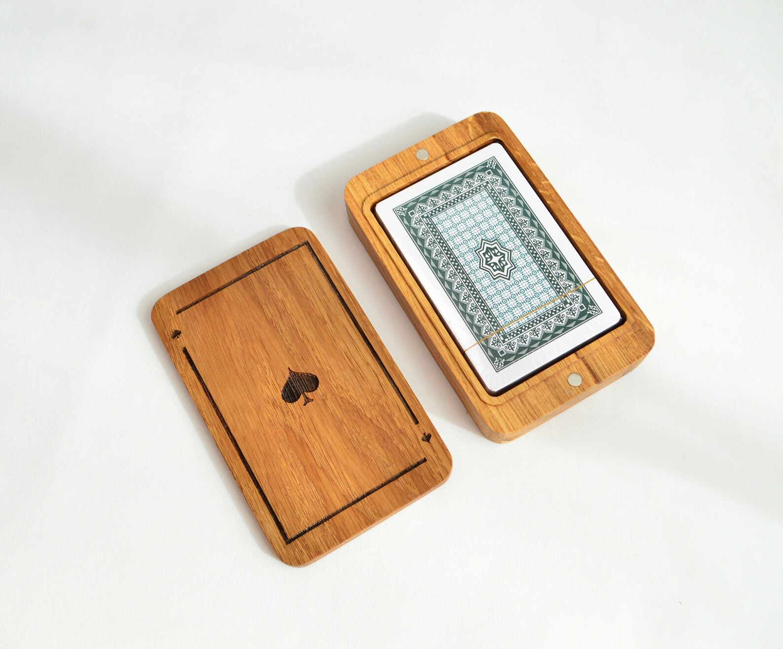 Playing Cards Holder Gift Wooden Playing Cards Box for Etsy