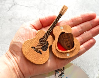 Support de médiator - cadeau au musicien, cadeau au professeur, cadeau de garçon d'honneur, surprise pour la fête des pères