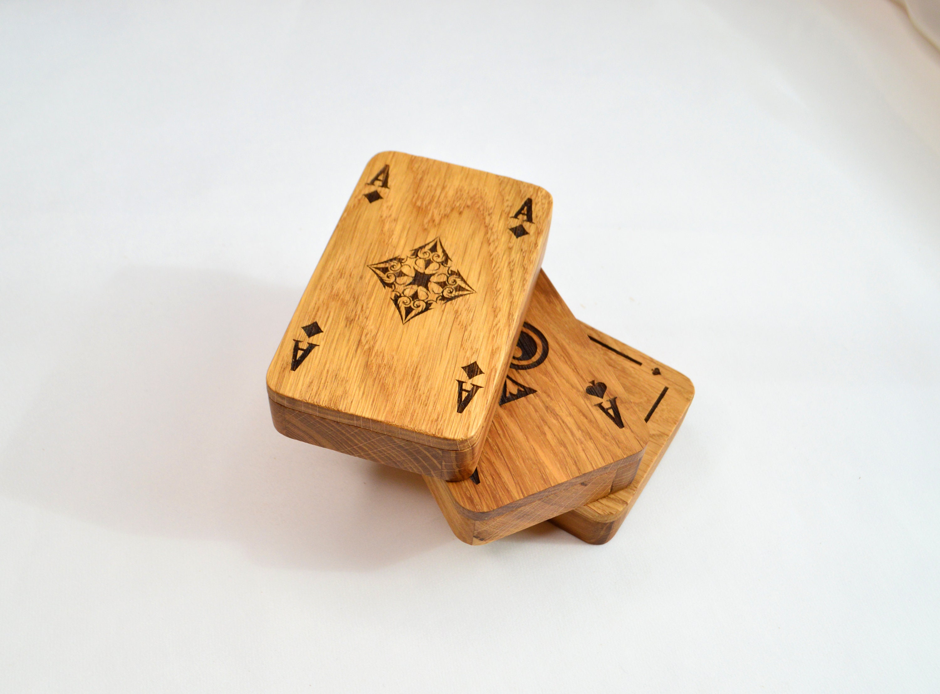 Playing Cards Holder Gift Wooden Playing Cards Box for Etsy