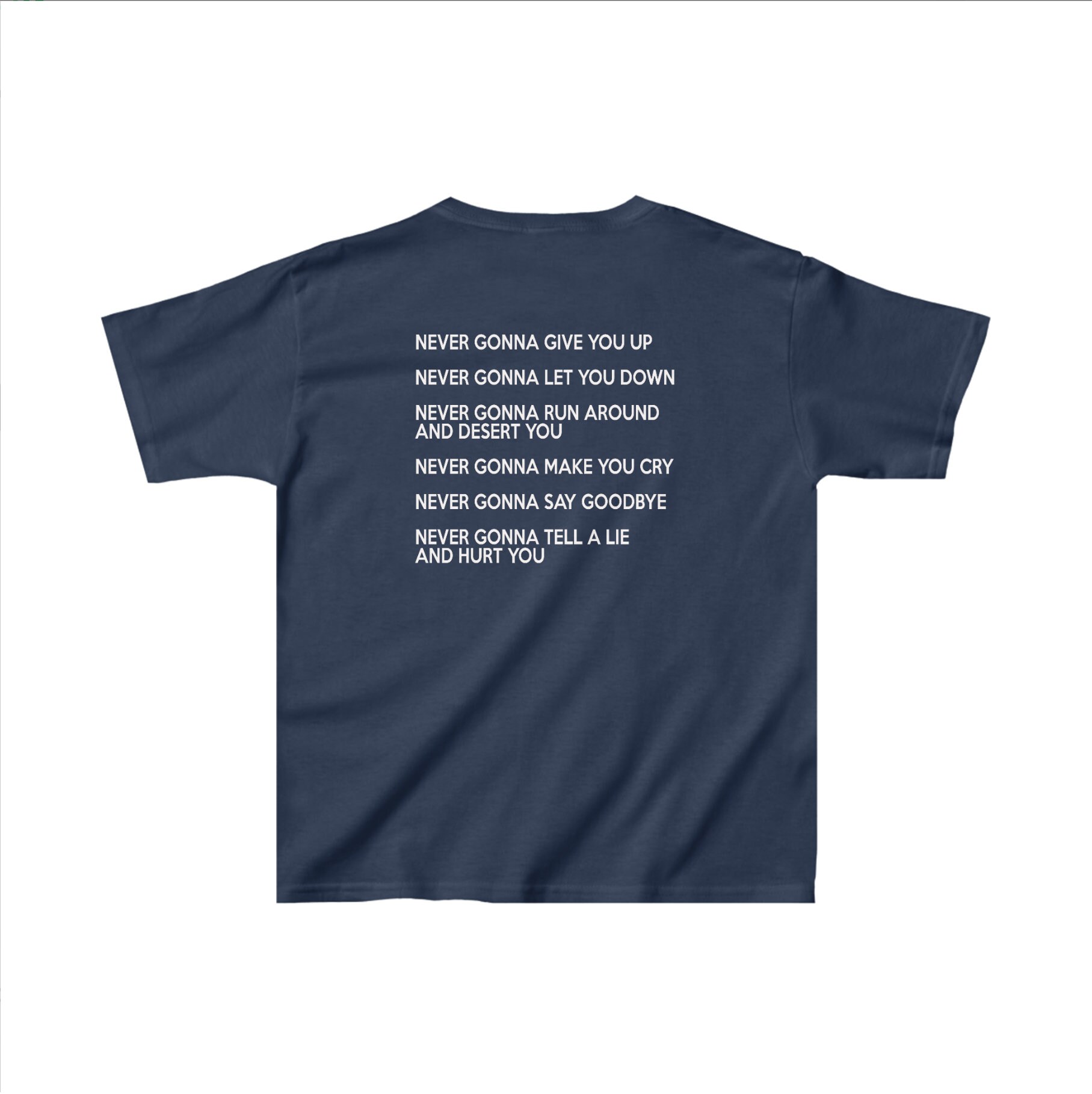 Never Gonna Give You Up Rickroll - Rick Astley  Kids T-Shirt for Sale by  IllustrationSh