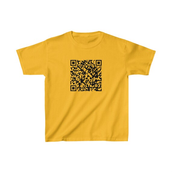 Rick Roll Prank QR Code, Funny T-shirts in all sizes