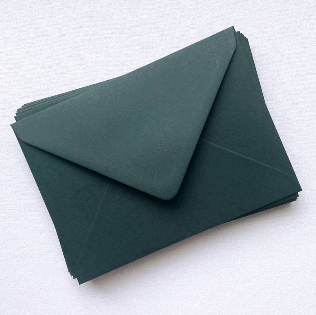 Colorplan Racing Green 5x7 Envelopes Set of 10 Etsy