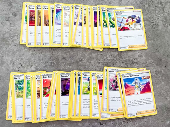 Buy 10 Random Pokmon Cards 300-399 + 1 Energy & 1 Trainer Card Online in  India - Etsy
