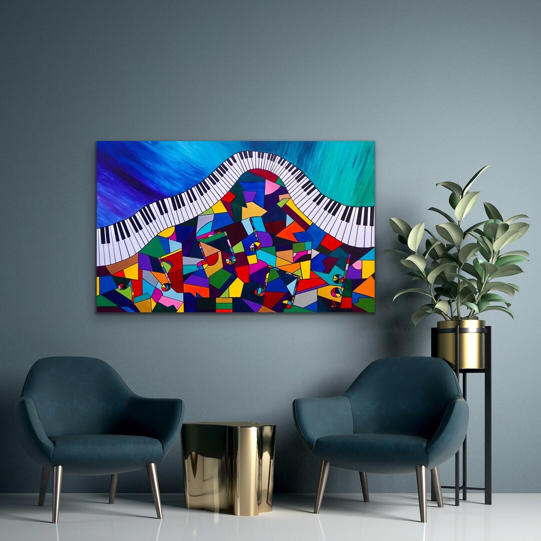 アート・デザイン・音楽 Painting acrylic on canvas 140cmx80cm