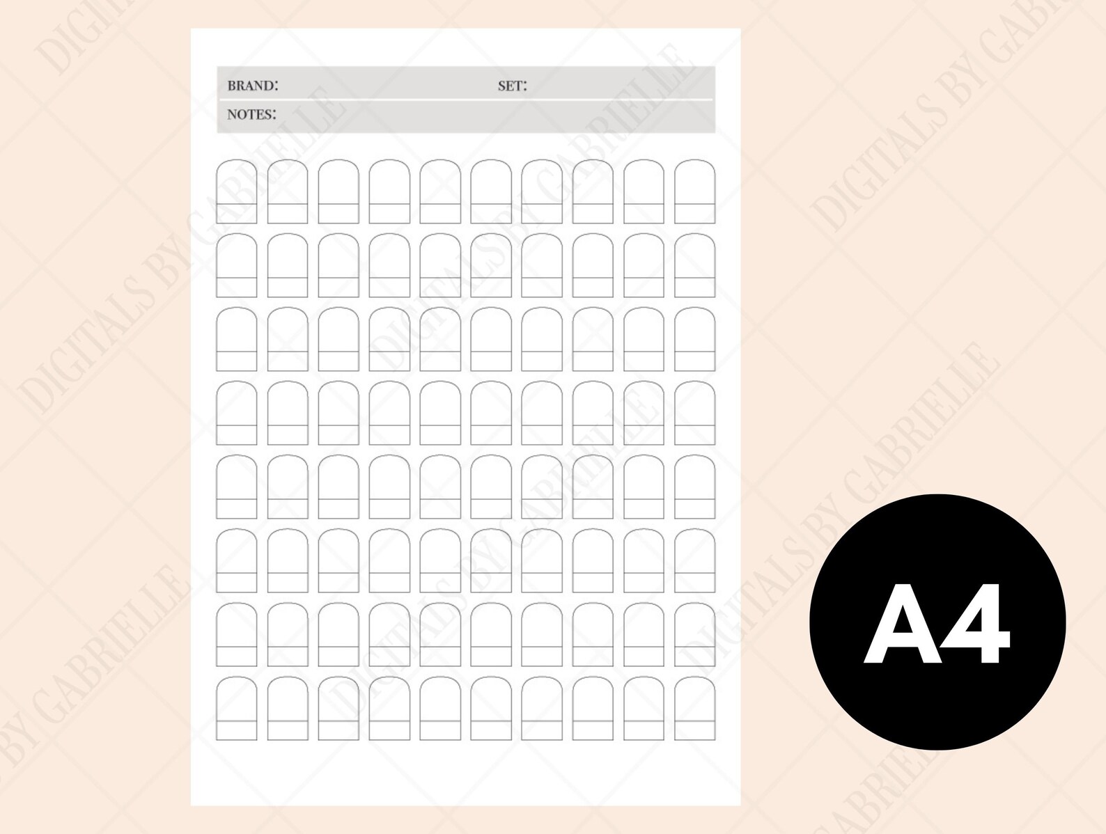 Printable Color Swatch Chart // 80 Colors, Blank Color Swatch Sheet ...