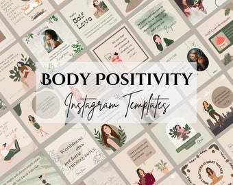 Body Positivity Instagram Post Templates, Self Love Quotes, Instagram Story, Self Care, Motivationszitate, Body Image Social Media Posts