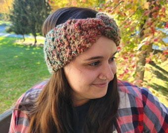 Retro Twist Crochet Headband Earwarmer