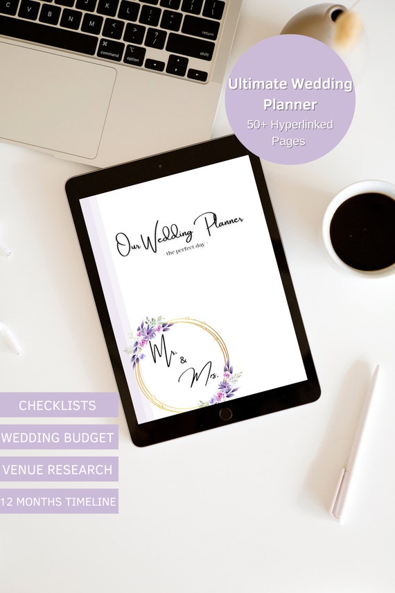 Digital Wedding Planner Printable Wedding Planner Ipad Etsy