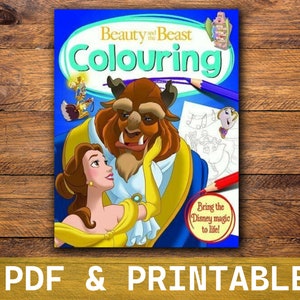 Beauty And The Beast Digital Coloring Book | Kids Coloring Book