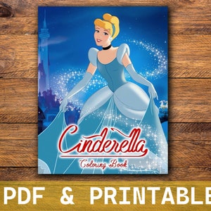 Cinderella Digital Coloring Book | Kinder Malbuch
