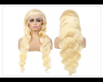 Lace Frontal Wig Honey Blonde Colored Brazilian Human Hair Wigs for Women 30 32 34 Inch 13x4 13x6 613 Hair wig