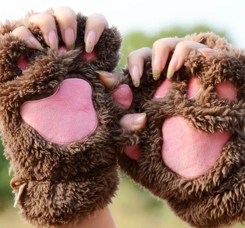 Dameshandschoenen, stijlvolle handwarmer winterhandschoenen, dames arm gehaakt, breien halve vinger want warme vingerloze handschoenen wanten afbeelding 2