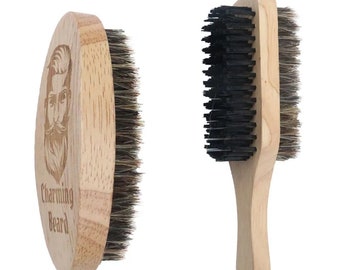 1PC Eco Friendly Boar Bristle Men's Shaving Brush Portable Barber Natural Beard Brush For Facial Cleaning Mustache Tools