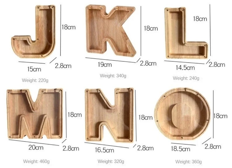 26 English Alphabet wooden handmade Piggy Bank Moneybox Coin Money Wooden Saving Box Home Decor Crafts For Kids zdjęcie 8