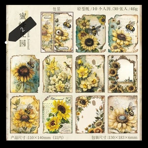 30 pz/pacco materiali cartacei vintage Lost Garden Series fai da te Scrapbooking per Deco Junk Journal Planner Collage Photo Album immagine 6