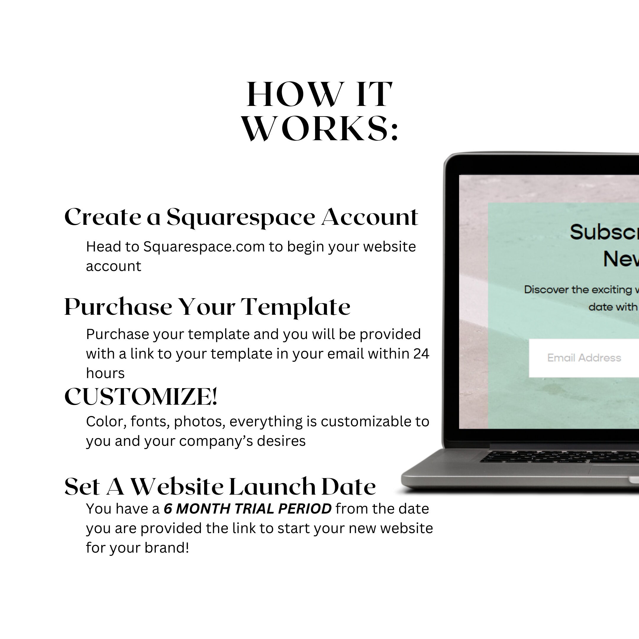 Personal Trainer Website Template Squarespace 7.1 Template Fitness
