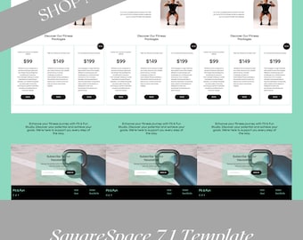 Personal Trainer Website Template | Squarespace 7.1 Template | Fitness Coach Web Design | Squarespace Template | Modern Website
