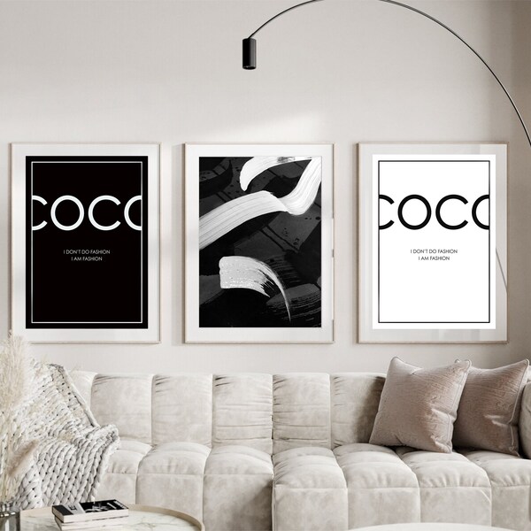 Beige Luxury Fashion Posters Set of 3 INSTANT DOWNLOAD, Designer Wall Art, Hypebeast Poster, Fashion Wall Art, Neutral Luxury Fashion Prints