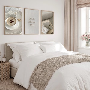 Luxury Designer Set of 3 Prints, Luxury Designer Wall Prints, Trendy Set of 3 Wall Print, BEIGE ART, Fashion Poster DOWNLOAD.