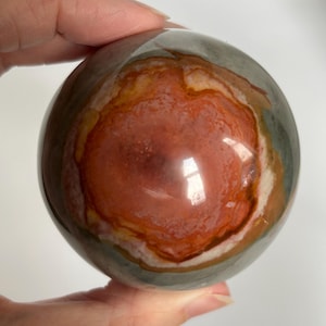 Beautiful Polychrome Jasper Sphere (1)