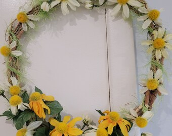 Floral Wreath...Faux Flowers