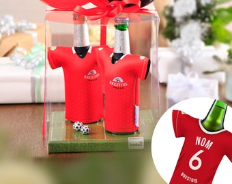 Geschikt voor Stade Brestois fans, MyFanShirt gepersonaliseerde jersey, cadeau voor mannen, gepersonaliseerde cadeau, cadeau-ideeën