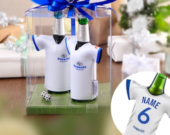 Suitable for Hamburg fans - Personalized jersey bottle cooler, fan article personalizable gift man gift idea birthday, fan merchandise